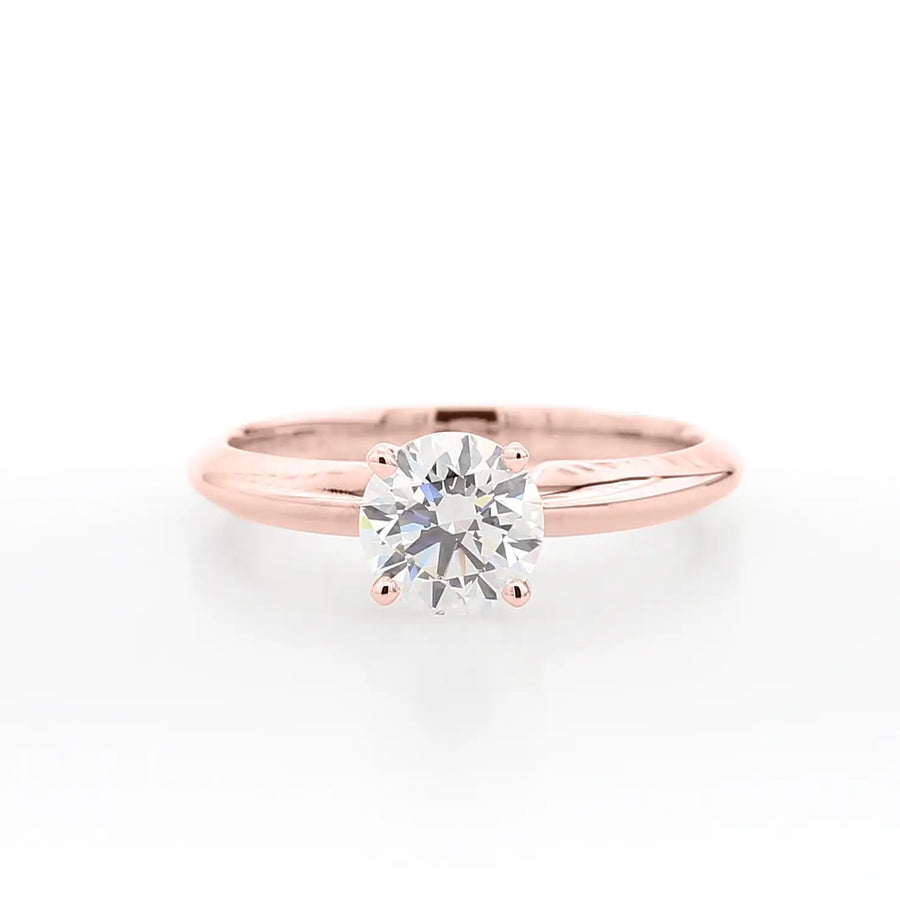 Solitaire Ring - 0.33 carat - 14k Rose Gold