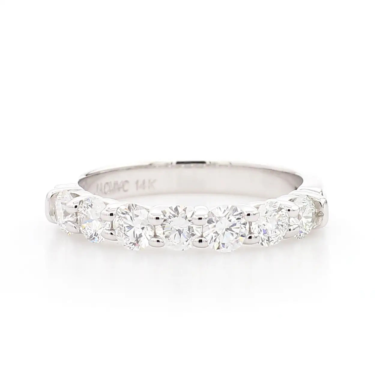 Anniversary Band - 9 stone 0.25 cttw - 14k White Gold