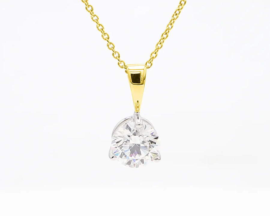 Pendant - 0.33 ct - 14k Two Tone