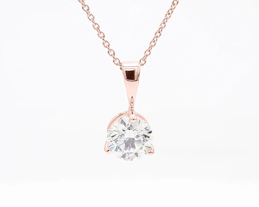 Pendant - 0.33 ct - 14k Rose Gold