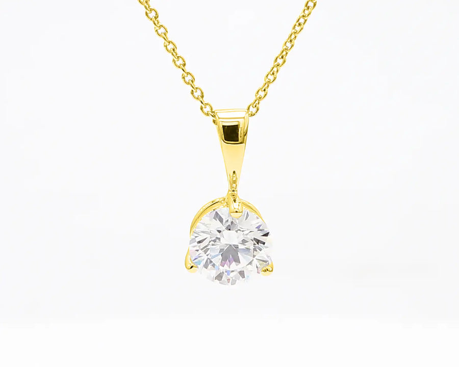 Pendant - 0.75 ct - 14k Yellow Gold