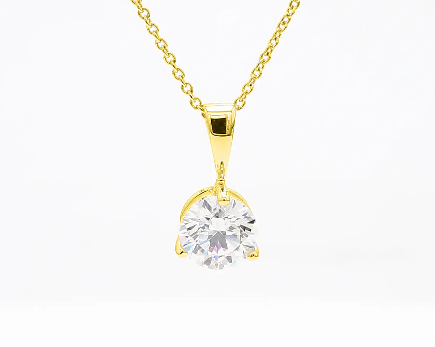 Pendant - 0.33 ct - 14k Yellow Gold