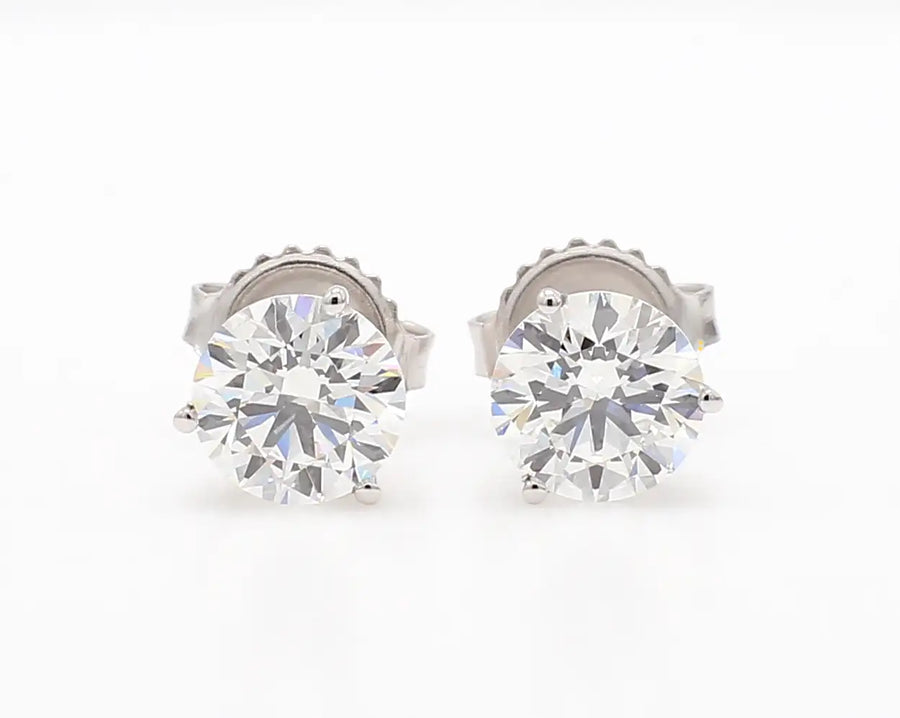 Diamond Studs - .50 cttw - Platinum