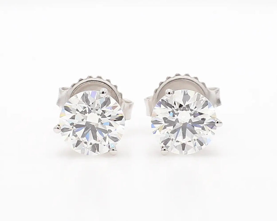 Diamond Studs - 1.25 cttw - 14k White Gold